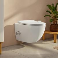 Vitra Aquacare Sento Wand-Tiefspül-WC-Set mit Bidetfunktion, mit WC-Sitz, 7748B003-6205