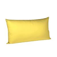 fleuresse Mako Satin Kissenbezug Colours Uni 40x80 cm Gelb