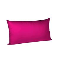 fleuresse Mako Satin Kissenbezug Colours Uni 40x80 cm Cassis