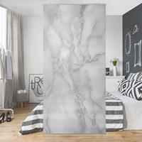 Klebefieber Raumteiler Marmoroptik Schwarz Weiss