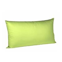 fleuresse Mako Satin Kissenbezug Colours Uni 40x80 cm Apfelgrün