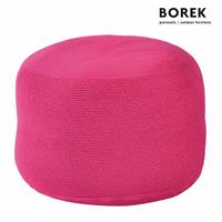 Gartentraum.de Moderner Garten Sitzsack klein - Borek - fuchsia - Crochette Sitzkissen