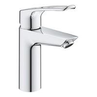 Grohe Eurosmart opbouw wastafelmengkraan M-size met metalen open hendel chroom 23981003