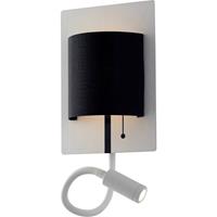 Luce ambiente Design LED Wandleuchte Pop in Schwarz und Weiß 6W 960lm IP20 mit Lesearm