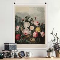 Bilderwelten Poster Botanik Vintage Illustration Rosen