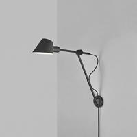 Nordlux Wandlamp keuken zwart verstelbaar 'Stay long' E27 fitting stekker en schakelaar DFTP