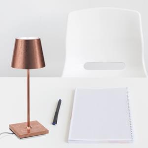 Zafferano LED Akkuleuchte Poldina in Kupfer 2,2W 154lm IP54