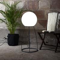STAR TRADING Patio lamp Mallorca 95 cm zwart/wit kunststof/metaal
