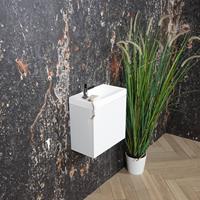 Boss & Wessing Fonteinmeubel  Paris Fontein Mat Wit 40 cm Hoogglans Wit 