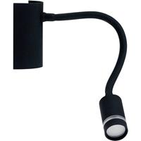 Luce ambiente Design LED Wandleuchte Kepler in Schwarz 3W 100lm IP20