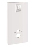 GROHE QuickFix Solido reservoir met chromen bedieningsplaat, moon white
