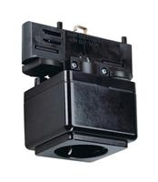 SLV HV 3 circuit track Eutrack, power socket Adaptor DM 145700 Zwart