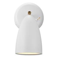 CentralLight Wandlamp wit slaapkamer '' gu10 met stekker en schakelaar DFTP