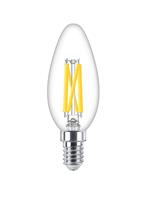 Philips LED Lampe ersetzt 60 W, E14 Kerzenform B35, klar, warmweiß, 810 Lumen, dimmbar, 1er Pack