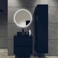 Fontana Proma badkamermeubel 60cm zonder kom zwart mat