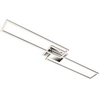 Briloner LED Deckenleuchte, dimmbar, CCT Steuerung, Chrom-Alu, 