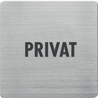 Stahlwille T&uuml;r-/Infoschild B90xH90mm Sichtfenster Privat R&uuml;cken VA geb.