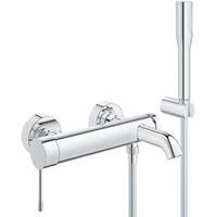 Grohe Wannenarmatur »Essence« Einhand-Wannenbatterie mit Brausegarnitur - Chrom