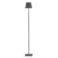 Zafferano Poldina L accu-vloerlamp IP54 grijs