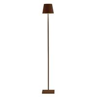 Zafferano Poldina L accu-vloerlamp IP54 corten