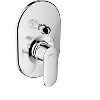 Hansgrohe Vernis afdekset badkraan met hendel chroom 71449000