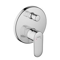 Hansgrohe Vernis afdekset badkraan met hendel chroom 71466000