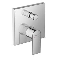 Hansgrohe Vernis afdekset badkraan met hendel chroom 71468000