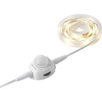 noname 2376398 LED-Streifen-Komplettset mit Bewegungsmelder mit Stecker 230V 1.2m Warmweiß