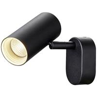 SLV LED Deckenleuchte Noblo  8W 2700K 600lm in Schwarz 1-flammig