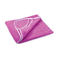 Yomonda Wickel-Duschtuch uni Polyester pink Gr. 80 x 180