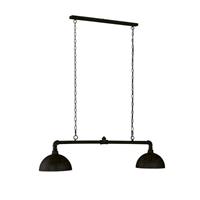 Fischer&honsel - Pendelleuchte Leitung, E27, max 60 W, sandschwarz | gold, Hängelampe Metallschirm