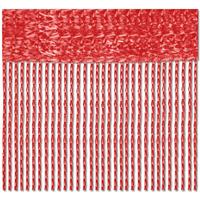 BESTLIVINGS Fadenvorhang 2er Pack Gardine Raumteiler, Auswahl: 90x240 rot - feuerrot