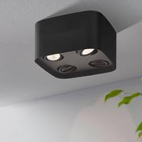 EGLO LED Deckenleuchte Caminales-Z 4-flammig schwarz, Smart Home connect.Z Lampe - 
