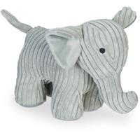 RELAXDAYS Türstopper Elefant, Stoff, für Boden, mit Sand gefüllt, innen, Türpuffer Tier, H: 22 cm, weich, schwer, grau