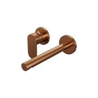 Brauer Copper Edition inbouw wastafelkraan I-model - hendel 3 - bediening links - koper geborsteld PVD