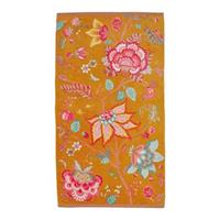 Pip Studio Flowers Strandlaken 100 x 180 cm - Geel