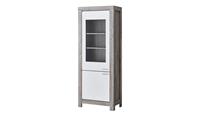 Primo Vitrine   Porto ¦ weiß ¦ Maße (cm): B: 76 H: 200 T: 42  - Möbel Kraft