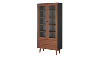 Playboy Vitrine  Victoria ¦ holzfarben ¦ Maße (cm): B: 90 H: 195 T: 42  - Möbel Kraft