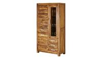 Vitrine ¦ holzfarben ¦ Maße (cm): B: 101 H: 190 T: 45  - Möbel Kraft
