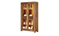 Vitrine ¦ holzfarben ¦ Maße (cm): B: 110 H: 190 T: 40  - Möbel Kraft