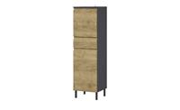 GERMANIA Halfhoge kast Scantic Breedte 34 cm, badkamerkast, 2 deuren, 1 lade, deurdemper, greeploze look, MDF-fronten