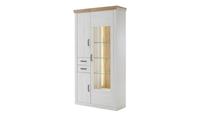 maison bleue Kombi-Vitrine  Zara ¦ weiß ¦ Maße (cm): B: 106 H: 205 T: 40  - Möbel Kraft