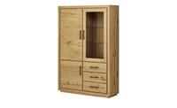 Gray & Jones Doppel-Vitrine  Black Coast One ¦ holzfarben ¦ Maße (cm): B: 130 H: 190 T: 42  - Möbel Kraft