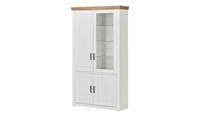 maison bleue Kombi-Vitrine  Xanten ¦ weiß ¦ Maße (cm): B: 118 H: 210 T: 40  - Möbel Kraft