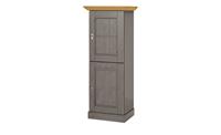 maison bleue Vitrine  Florian ¦ grau ¦ Maße (cm): B: 65,7 H: 163,5 T: 48  - Möbel Kraft