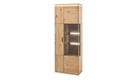 Woodford Kombi-Vitrine  Alone ¦ holzfarben ¦ Maße (cm): B: 75 H: 204 T: 37  - Möbel Kraft