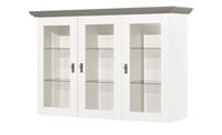 maison bleue Vitrinenaufsatz für Sideboard  Florian ¦ weiß ¦ Maße (cm): B: 171,3 H: 112 T: 48  - Möbel Kraft