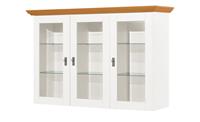 maison bleue Vitrinenaufsatz für Sideboard  Florian ¦ weiß ¦ Maße (cm): B: 171,3 H: 112 T: 48  - Möbel Kraft