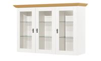 maison bleue Vitrinenaufsatz für Sideboard  Florian ¦ weiß ¦ Maße (cm): B: 171,3 H: 112 T: 48  - Möbel Kraft