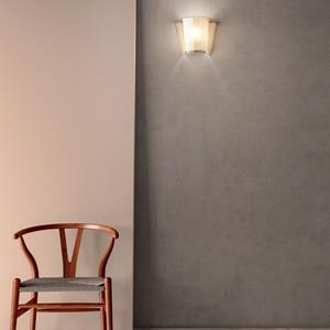 Fabas Luce Viki wandlamp, amber, glas, acryl